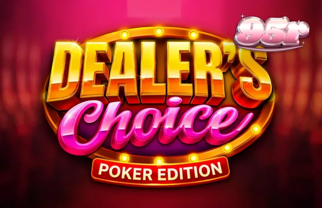 Interface do slot Dealer’s Choice: Poker Edition com tema de mesa de pôquer